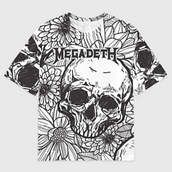 Мужская футболка оверсайз Megadeth
