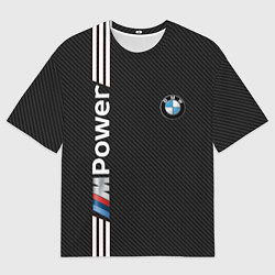 Футболка оверсайз мужская BMW CARBON, цвет: 3D-принт