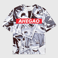 Футболка оверсайз мужская АХЕГАО, цвет: 3D-принт