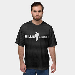 Футболка оверсайз мужская BILLIE EILISH CARBON, цвет: 3D-принт — фото 2