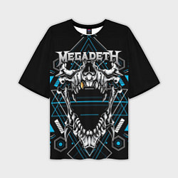 Мужская футболка оверсайз Megadeth