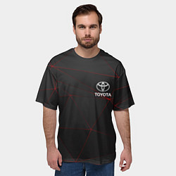Футболка оверсайз мужская TOYOTA, цвет: 3D-принт — фото 2