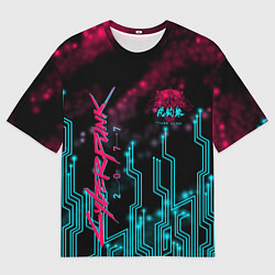Мужская футболка оверсайз CYBERPUNK