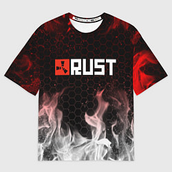 Футболка оверсайз мужская RUST, цвет: 3D-принт