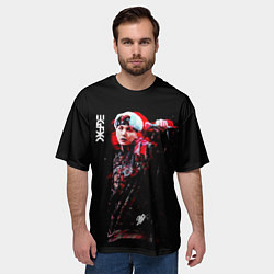 Футболка оверсайз мужская BTS, цвет: 3D-принт — фото 2