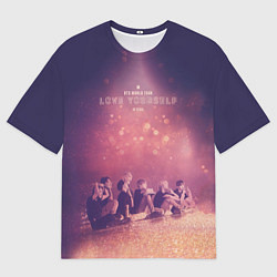 Футболка оверсайз мужская BTS, цвет: 3D-принт