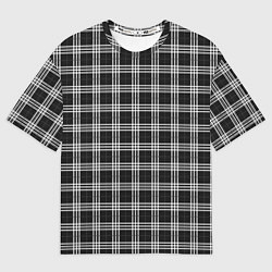 Мужская футболка оверсайз Шотландка