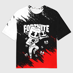 Футболка оверсайз мужская FORTNITE x MARSHMELLO, цвет: 3D-принт