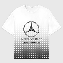 Футболка оверсайз мужская Mercedes-Benz, цвет: 3D-принт
