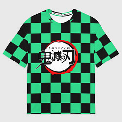 Футболка оверсайз мужская KIMETSU NO YAIBA, цвет: 3D-принт