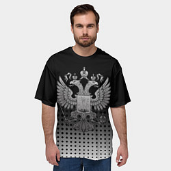 Футболка оверсайз мужская Герб, цвет: 3D-принт — фото 2