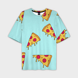 Мужская футболка оверсайз Ароматная пицца