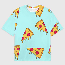 Футболка оверсайз мужская Ароматная пицца, цвет: 3D-принт