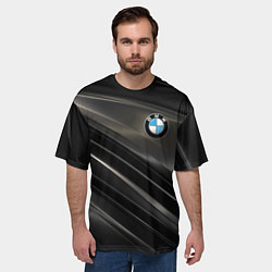 Футболка оверсайз мужская BMW, цвет: 3D-принт — фото 2