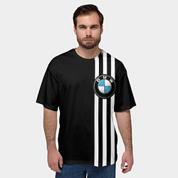 Футболка оверсайз мужская BMW SPORT, цвет: 3D-принт — фото 2