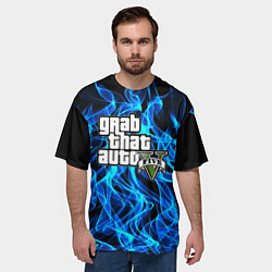 Футболка оверсайз мужская GTA5, цвет: 3D-принт — фото 2