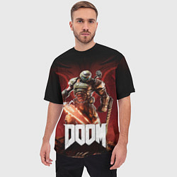 Футболка оверсайз мужская Doom, цвет: 3D-принт — фото 2