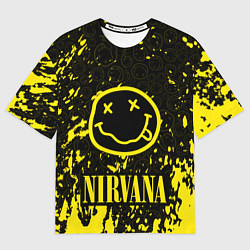 Футболка оверсайз мужская NIRVANA, цвет: 3D-принт