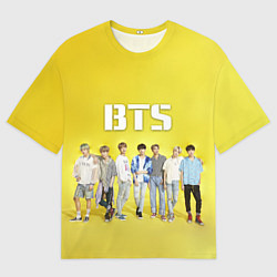 Футболка оверсайз мужская BTS, цвет: 3D-принт