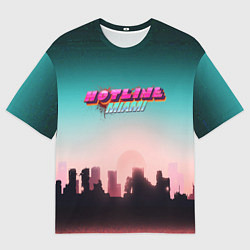 Футболка оверсайз мужская HOTLINE MIAMI, цвет: 3D-принт