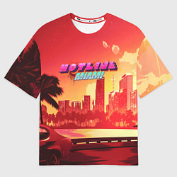 Мужская футболка оверсайз HOTLINE MIAMI