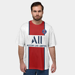 Футболка оверсайз мужская Neymar away 20-21, цвет: 3D-принт — фото 2