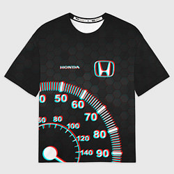 Футболка оверсайз мужская HONDA, цвет: 3D-принт