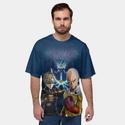 Футболка оверсайз мужская One Punch Man, цвет: 3D-принт — фото 2