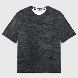 Футболка оверсайз мужская Черная Бумага, цвет: 3D-принт