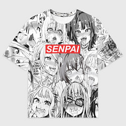Футболка оверсайз мужская SENPAI, цвет: 3D-принт