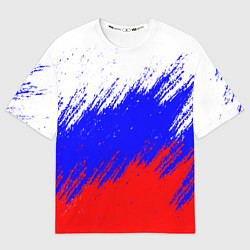 Футболка оверсайз мужская Россия, цвет: 3D-принт