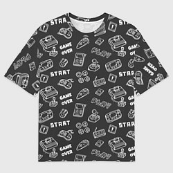 Мужская футболка оверсайз Video game