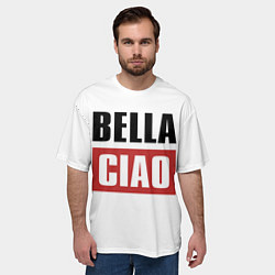 Футболка оверсайз мужская Bella Ciao, цвет: 3D-принт — фото 2