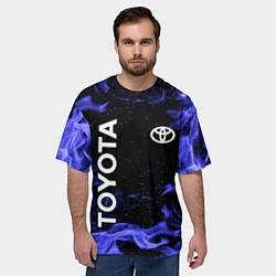 Футболка оверсайз мужская TOYOTA, цвет: 3D-принт — фото 2
