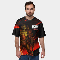 Футболка оверсайз мужская DOOM ETERNAL, цвет: 3D-принт — фото 2