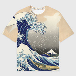 Футболка оверсайз мужская ЯПОНСКАЯ КАРТИНА, цвет: 3D-принт