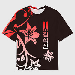 Футболка оверсайз мужская BTS, цвет: 3D-принт