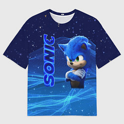 Мужская футболка оверсайз Соник