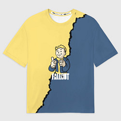 Футболка оверсайз мужская Fallout logo boy, цвет: 3D-принт