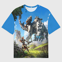 Мужская футболка оверсайз HORIZON ZERO DAWN