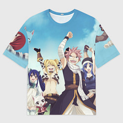 Футболка оверсайз мужская FAIRY TAIL ХВОСТ ФЕИ, цвет: 3D-принт