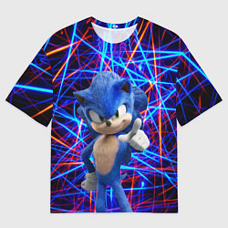 Футболка оверсайз мужская Sonic, цвет: 3D-принт