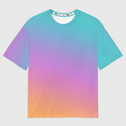 Мужская футболка оверсайз Градиент