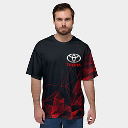 Футболка оверсайз мужская TOYOTA, цвет: 3D-принт — фото 2
