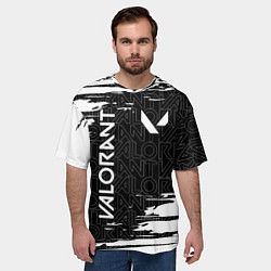 Футболка оверсайз мужская VALORANT ВАЛОРАНТ, цвет: 3D-принт — фото 2