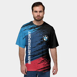 Футболка оверсайз мужская BMW MOTORSPORT, цвет: 3D-принт — фото 2