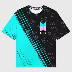 Футболка оверсайз мужская BTS БТС, цвет: 3D-принт
