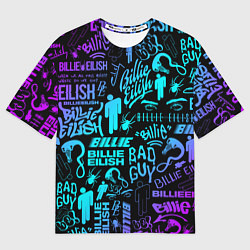 Футболка оверсайз мужская BILLIE EILISH БИЛЛИ АЙЛИШ, цвет: 3D-принт