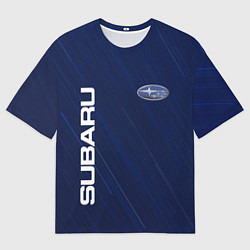 Футболка оверсайз мужская SUBARU, цвет: 3D-принт
