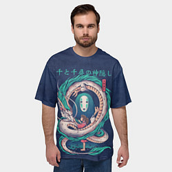 Футболка оверсайз мужская Хаку, цвет: 3D-принт — фото 2